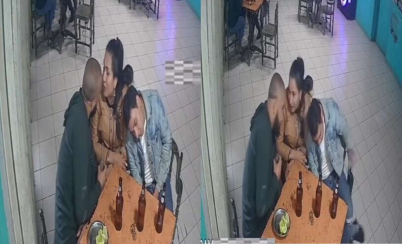 El video de la mujer que puso a tomar a su esposo y a su amante en la misma mesa