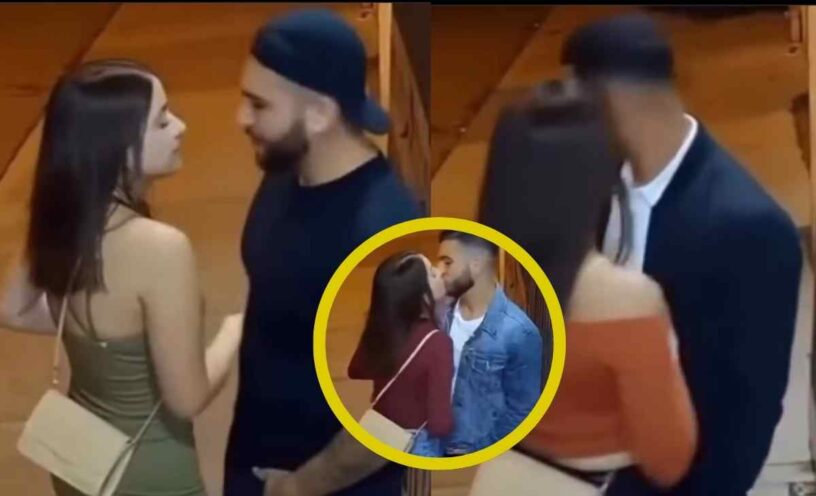 El video de la vecina que capta a mujer despidiéndose de beso de sus 4 novios en días diferentes