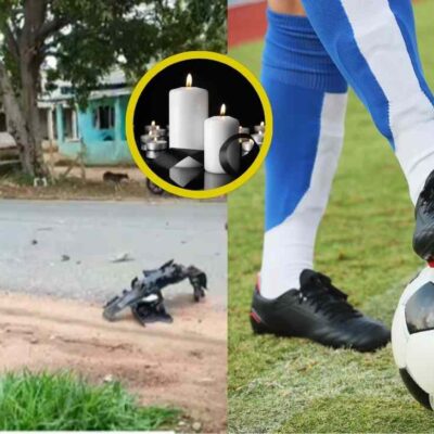 muerte de una joven promesa del fútbol colombiano en un trágico accidente
