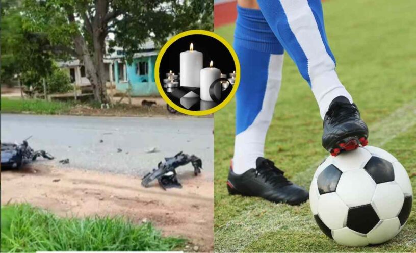 muerte de una joven promesa del fútbol colombiano en accidente