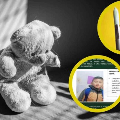 Niño de 11 años desapareció en Bogotá al salir por un pincel a la tienda