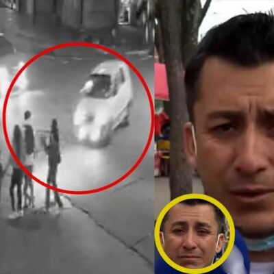 padre de los menores atropellados por un taxista en el sur de Bogotá