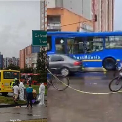 reacción de una familia que llegó al sitio donde uno de sus seres queridos perdió la vida tras un accidente