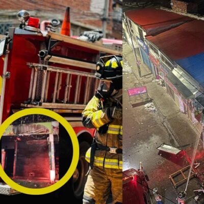 Revelaron imágenes del incendio que se registró en San Victorino- Bogotá