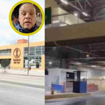 video de Edward Porras con aparición paranormal en el Terminal del Sur en Bogotá,