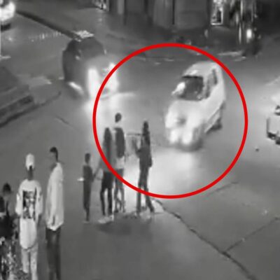 taxi atropelló a 11 personas