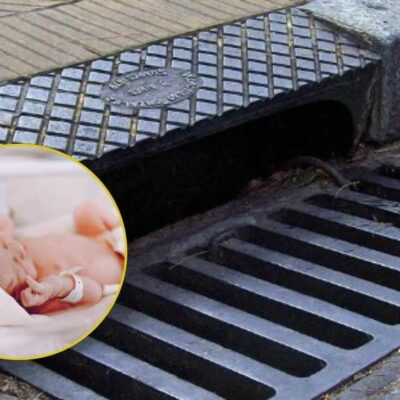 Hallaron a bebé recién nacido en una alcantarilla