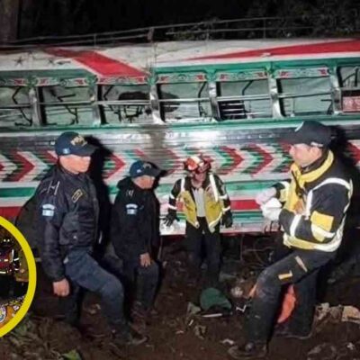 Un bus terminó en el fondo de un barranco y el fatal accidente cobró la vida de varias personas