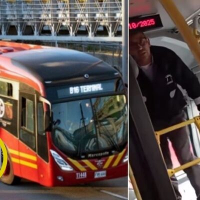 Conductor de transmilenio le contestó mal a una usuaria