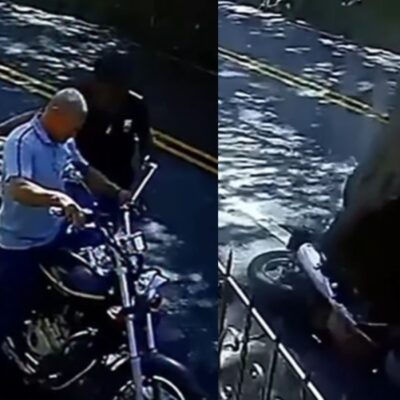 Dos hombres se salvaron por segundos de ser aplastados por roca gigante