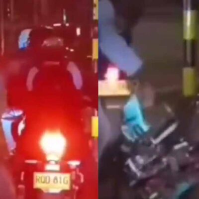 Violento robo con arma de fuego de una moto en Bogotá