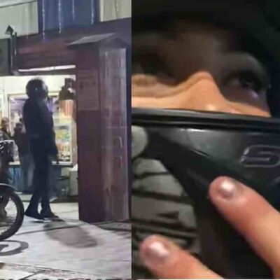 hombre descubrió a su esposa infiel mientras hacia un servicio en moto
