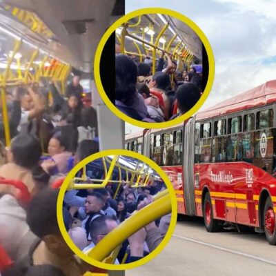 El video de las 2 mujeres que se agarraron en el bus de Transmilenio el 25 de diciembre
