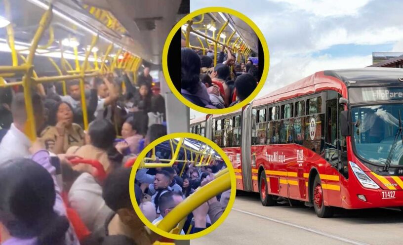 El video de las 2 mujeres que se agarraron en el bus de Transmilenio el 25 de diciembre
