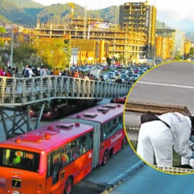 Encontraron cuerpo sin vida bajo puente de TransMilenio
