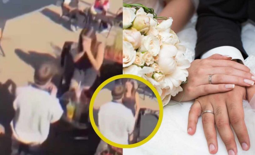 El video de la mujer que dijo que "no" a propuesta de matrimonio y su pareja la golpea