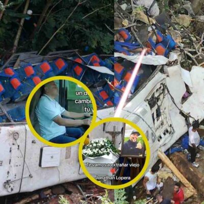 mensaje dirigido al conductor del accidente de los estudiantes en Antioquia