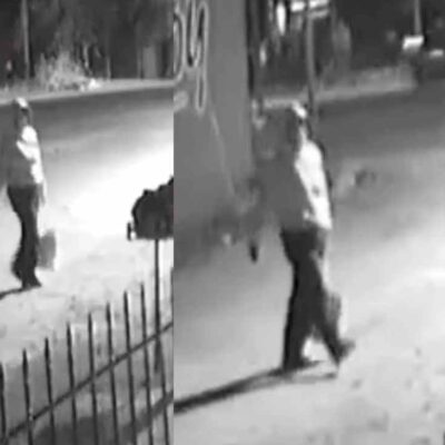 mujer deja a un bebé recién nacido dentro de una bolsa de basura en plena vía pública