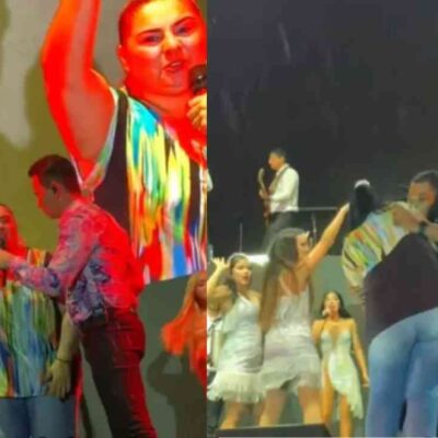 mujer que delató la infidelidad de su esposo durante un concierto de Jhonny Rivera