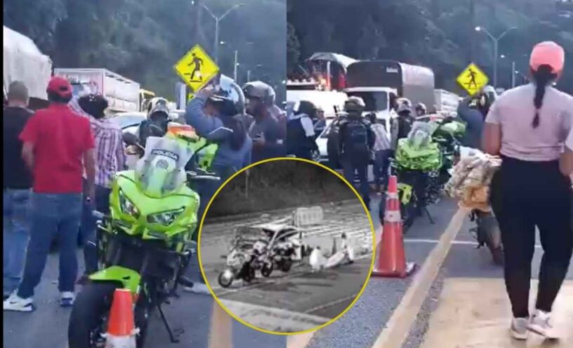 Grave explosión en la vía Bogotá - Medellín