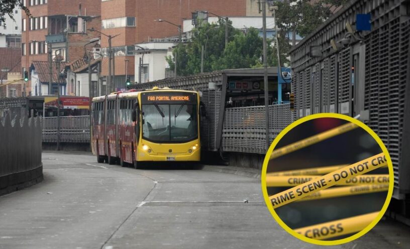 persona sin vida en estación de Transmilenio