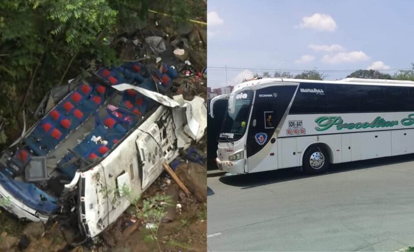 remolcaron el bus del accidente en Antioquia