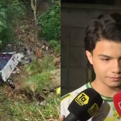 Habló joven que no subió al bus que se accidentó en Antioquia