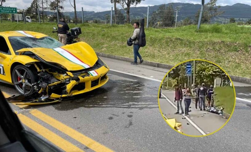 Esta es la identidad del motociclista que murió tras chocar con un Ferrari