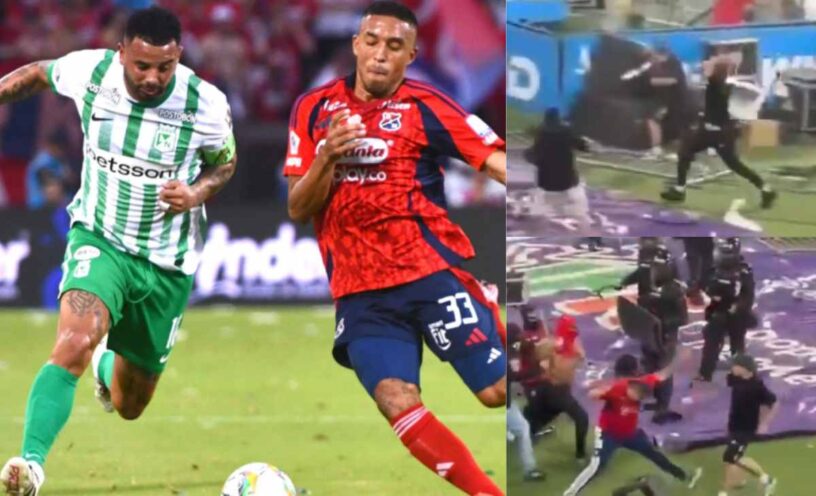 Enfrentamiento entre hinchas de Nacional y Medellín dejó más de 50 heridos