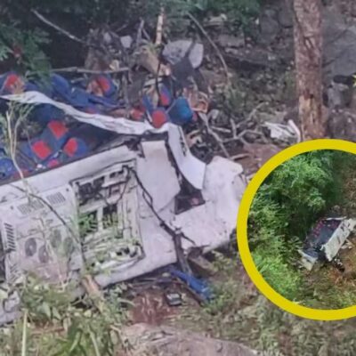 ¿Qué dijeron las autoridades sobre el accidente del bus de estudiantes que cayó al vacío en Antioquia?