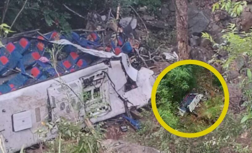 ¿Qué dijeron las autoridades sobre el accidente del bus de estudiantes que cayó al vacío en Antioquia?