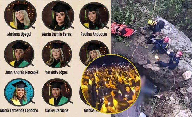 Último llamado a lista de los estudiantes que murieron en accidente en Antioquía