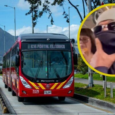 broma de mal olor en Transmilenio