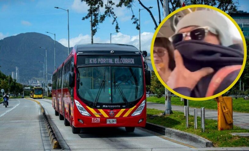 broma de mal olor en Transmilenio