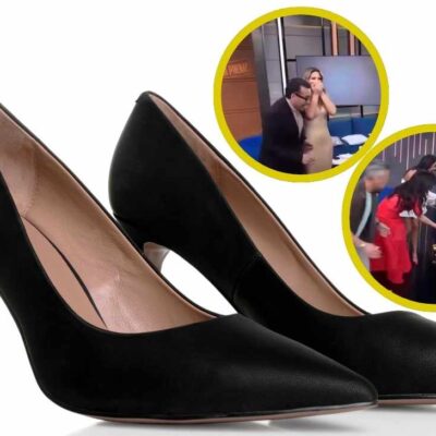 Famosa presentadora tuvo un accidente en vivo por culpa de sus tacones: Video del percance