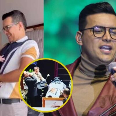 El emotivo momento que se vivió con Santiago el hijo menor de Yeison Jiménez