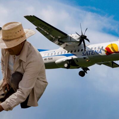 habló campesino que encontró el avión de Satena