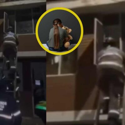 El video en donde la policía rescató a una niña que estaba abandonada en una casa en Keneddy