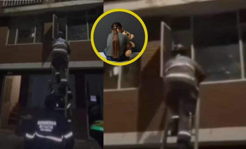 El video en donde la policía rescató a una niña que estaba abandonada en una casa en Keneddy