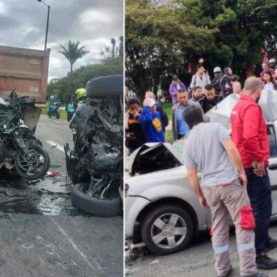 hallazgo de la motocicleta del accidente de la Avenida 68
