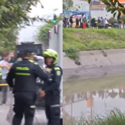 Hallaron cuerpo desmembrado en un canal de agua en Bogotá