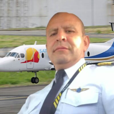 habló esposa del piloto del vuelo de Satena