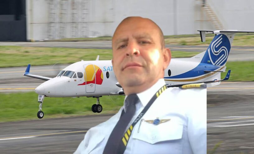 habló esposa del piloto del vuelo de Satena