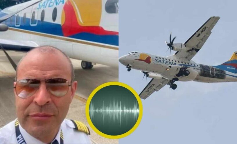 El audio de lo que le dijo el piloto a la torre de control segundos antes de que ocurriera el accidente del avión Satena