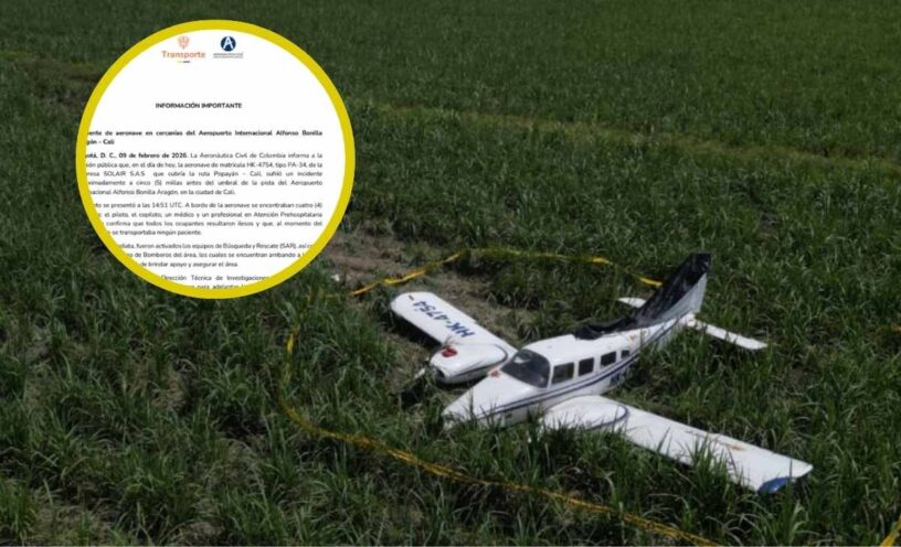 ¿Qué dijo la Aeronaútica Civil sobre el accidente de la avioneta en Cali?