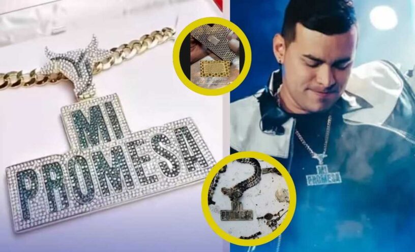 Apareció foto del mensaje que grabado en el collar de Yeison Jiménez y que hablaría de su muerte
