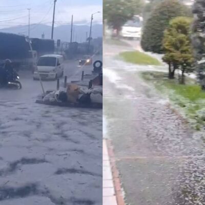 granizada en Bogotá