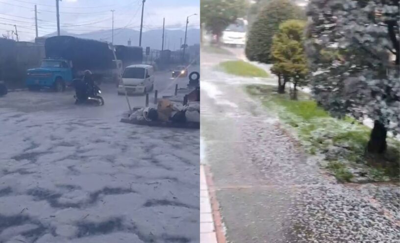 granizada en Bogotá