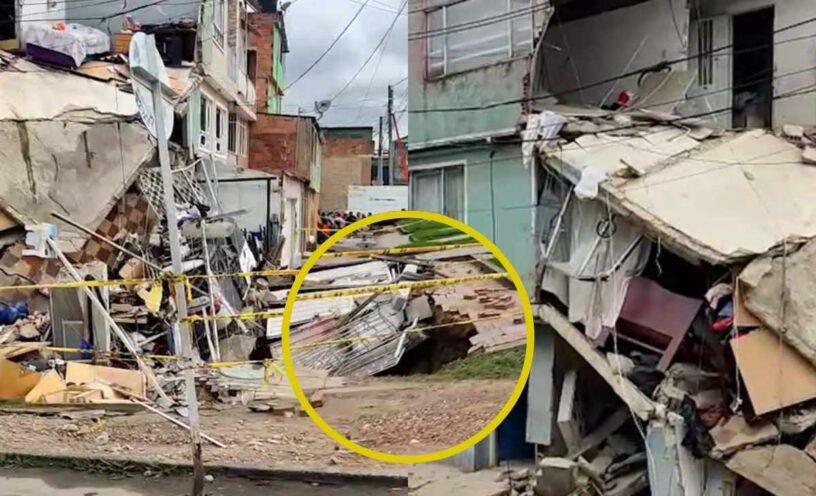 Se derrumbó una casa en la localidad de Kennedy