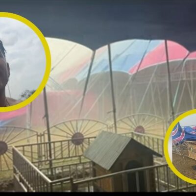 Video de aterrador momento en el circo Hermanos Gasca tras fuerte tormenta